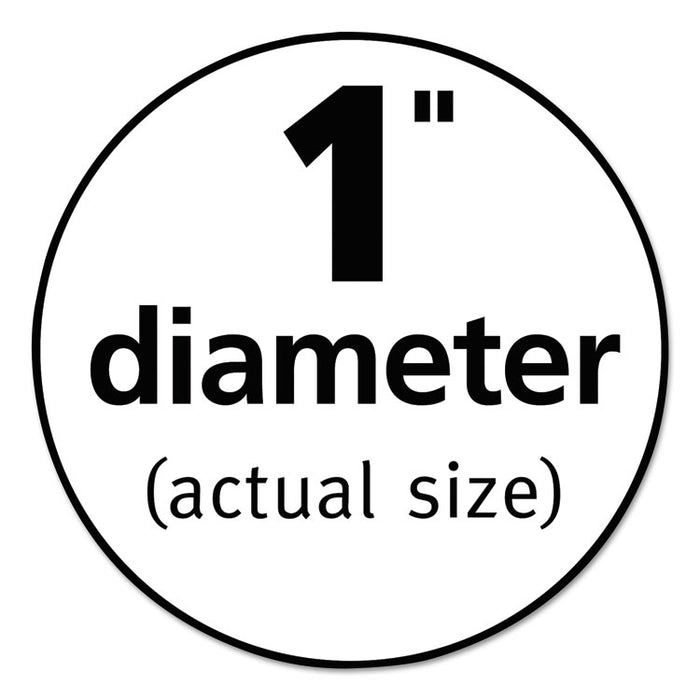 Removable Multi-Use Labels, Inkjet/Laser Printers, 1" dia., White, 63/Sheet, 15 Sheets/Pack