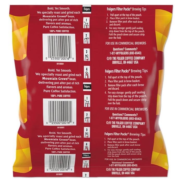 Coffee Filter Packs, Black Silk, 1.4 oz Pack, 40Packs/Carton