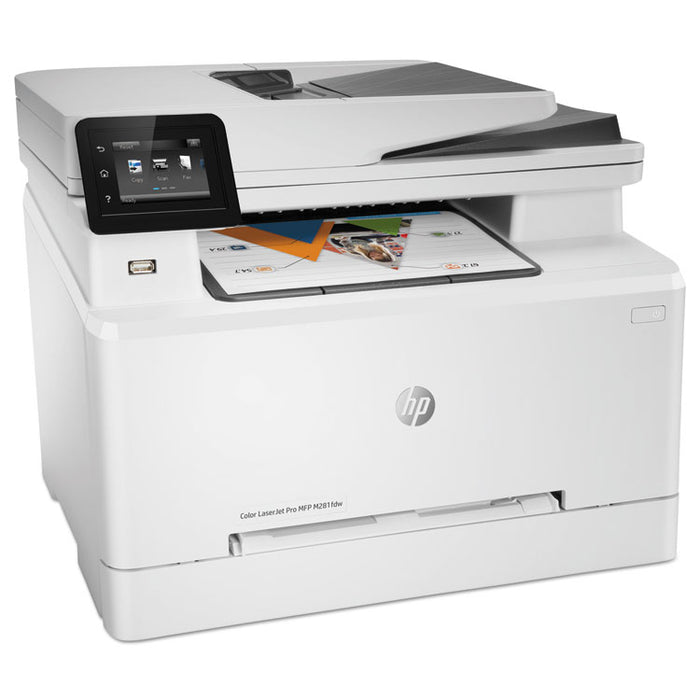 Color LaserJet Pro MFP M281fdw Multifunction Laser Printer, Copy/Fax/Print/Scan