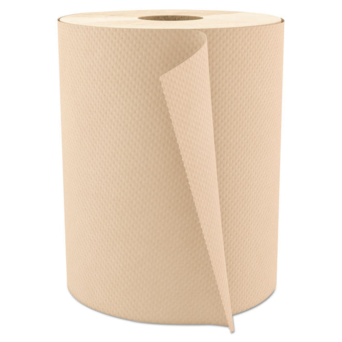 Select Roll Paper Towels, 1-Ply, 7.875" x 600 ft, Natural, 12/Carton
