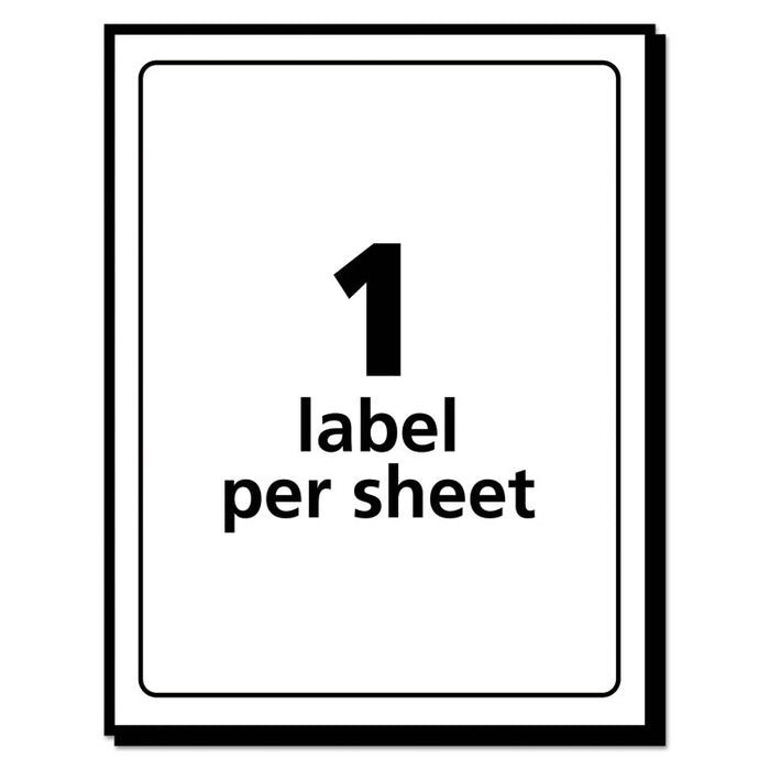 Removable Multi-Use Labels, Inkjet/Laser Printers, 4 x 6, White, 40/Pack