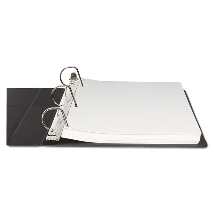 Durable Non-View Binder with DuraHinge and Slant Rings, 3 Rings, 1.5" Capacity, 11 x 8.5, Black