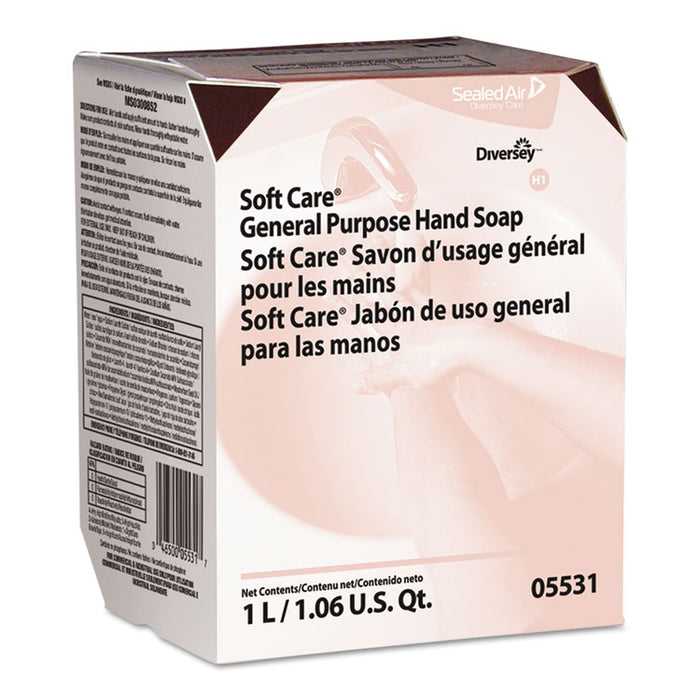 Soft Care General Purpose Hand Soap, Floral, 1.06 qt, 12/Carton