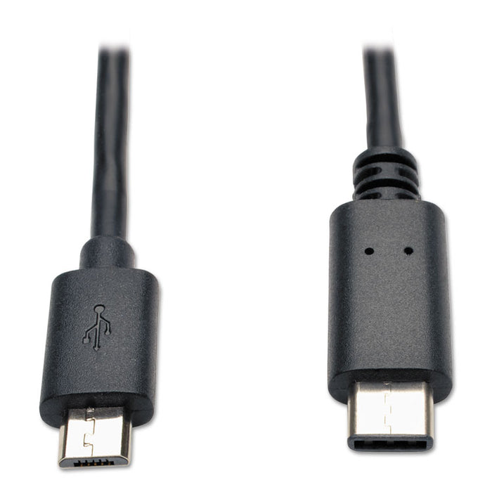 USB 2.0 Cable, USB Micro-B to USB Type-C (USB-C) (M/M), 6 ft.
