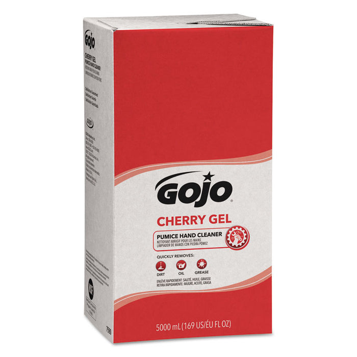 Cherry Gel Pumice Hand Cleaner, 5000 ml Refill, 2/Carton