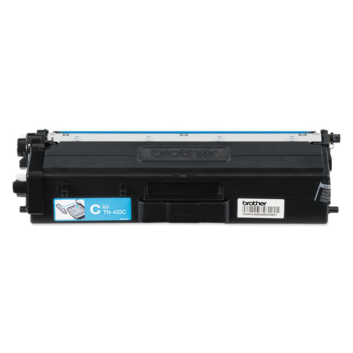 TN433C High-Yield Toner, 4,000 Page-Yield, Cyan