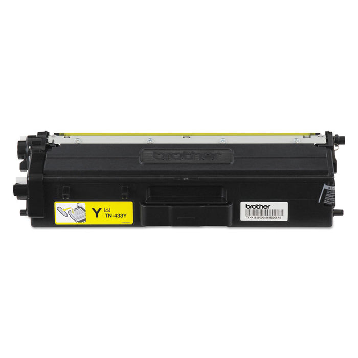 TN433Y High-Yield Toner, 4,000 Page-Yield, Yellow
