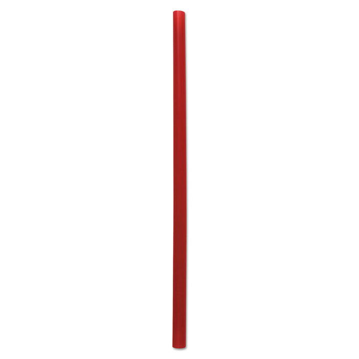 Giant Straws, 7 3/4", Red, 1500/Carton