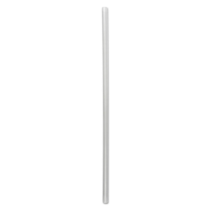 Wrapped Jumbo Straws, 7 3/4", Clear, 12000/Carton