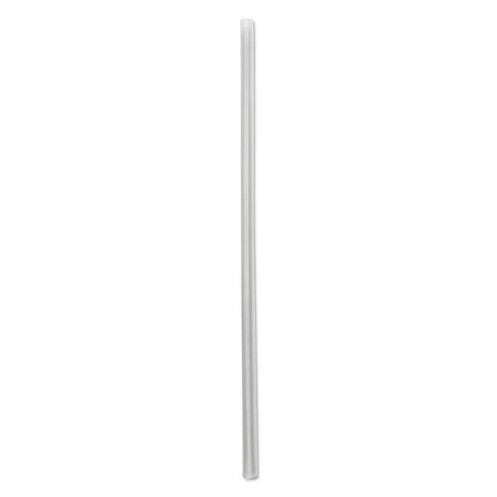 Wrapped Jumbo Straws, 7 3/4", Clear, 2000/Carton