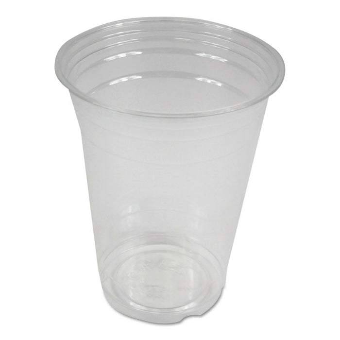 Clear Plastic Cold Cups, 16 oz, PET, 20 Cups/Sleeve, 50 Sleeves/Carton