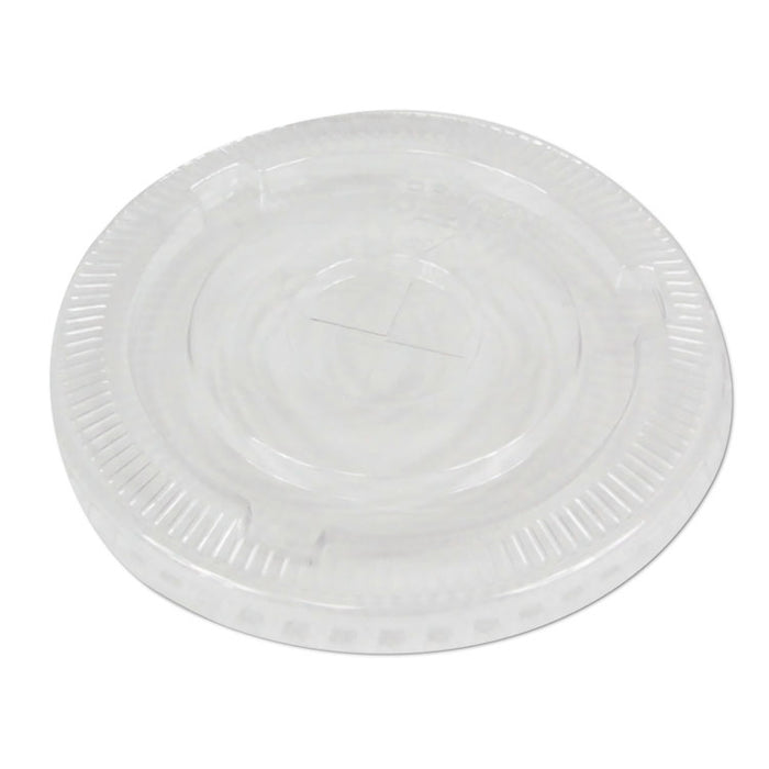 PET Cold Cup Lids, Fits 16 oz to 24 oz Plastic Cups, Clear, 1,000/Carton