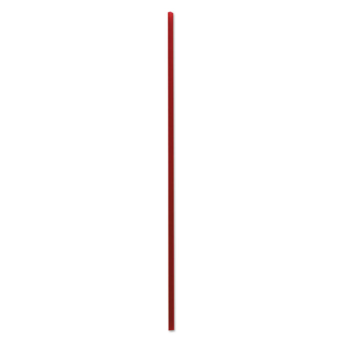 Single-Tube Stir-Straws, 6", Red, 10000/Carton