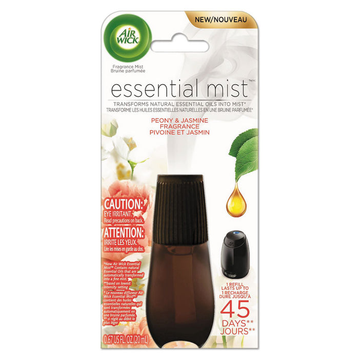 Essential Mist Refill, Peony and Jasmine, 0.67 oz