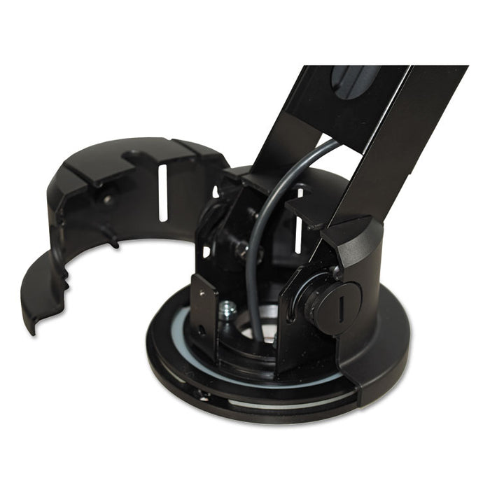 Wheelchair Accessible Mount for Moneris MX915, 142 Degree Rotation, 60 Degree Tilt, 240 Degree Pan, Black, Supports 2.2 lb
