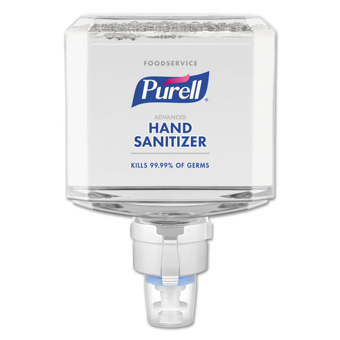 Foodservice Advanced Hand Sanitizer Foam, 1200 mL, For ES8 Dispensers, 2/Carton