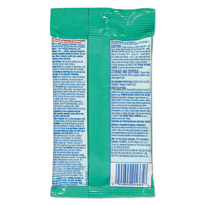 Disinfecting Wipes On The Go, Fresh Scent, 7 x 8, 9/Pack, 24 Packs/Carton