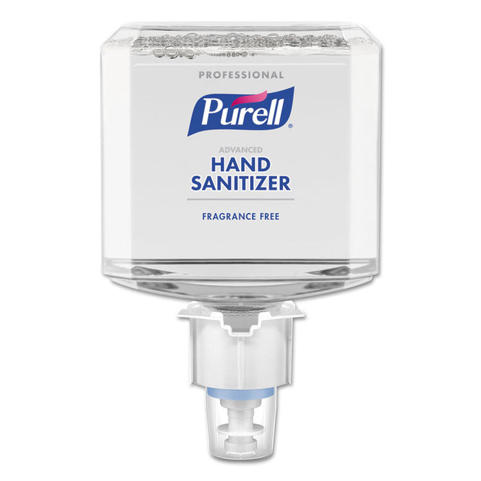 Professional Advanced Hand Sanitizer Fragrance Free Foam, ES4 Dispenser, 2/CT