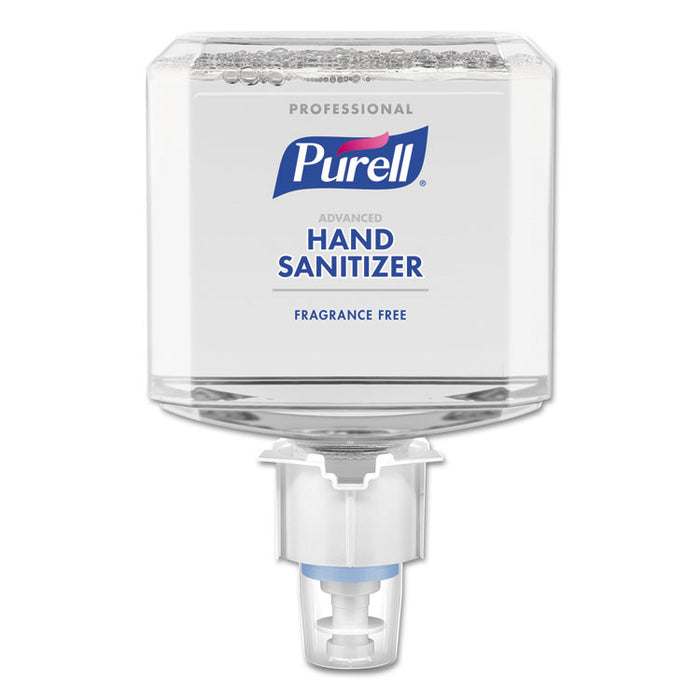 Professional Advanced Hand Sanitizer Fragrance Free Foam, ES6 Dispenser, 2/CT