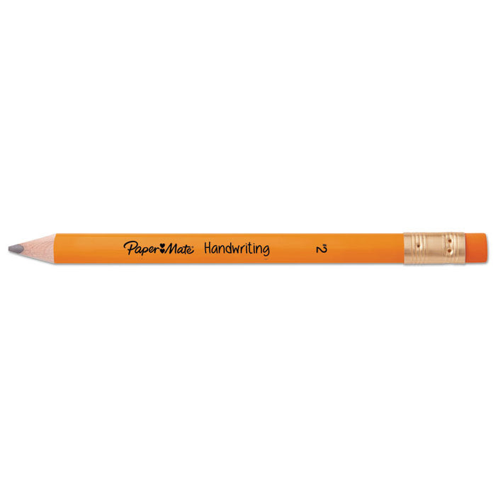 Handwriting Woodcase Pencils, HB (#2.5), Black Lead, Orange Barrel, 24/Pack