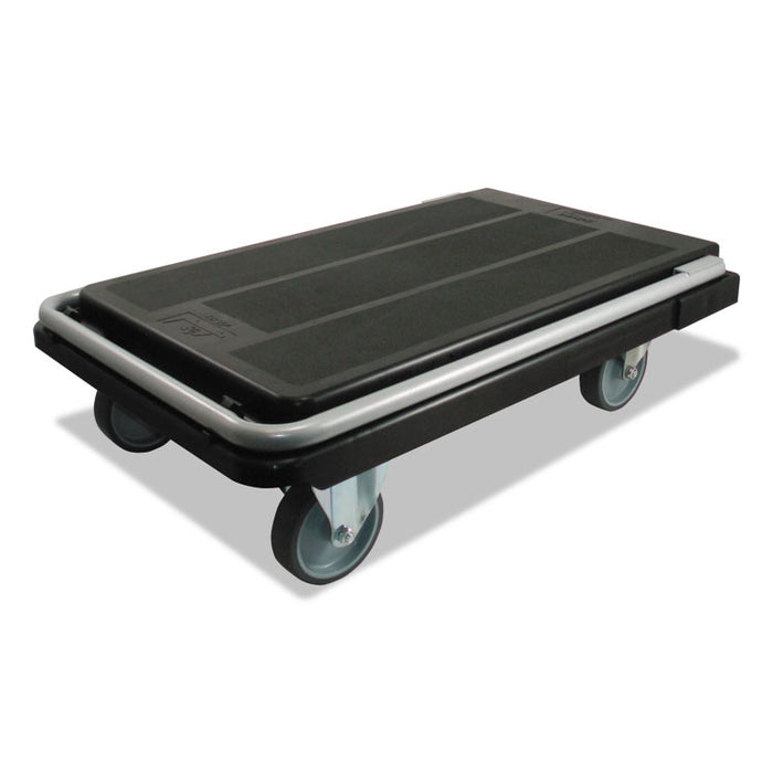 Heavy-Duty Platform Cart, 500 lb Capacity, 21 x 32.5 x 37.5, Black