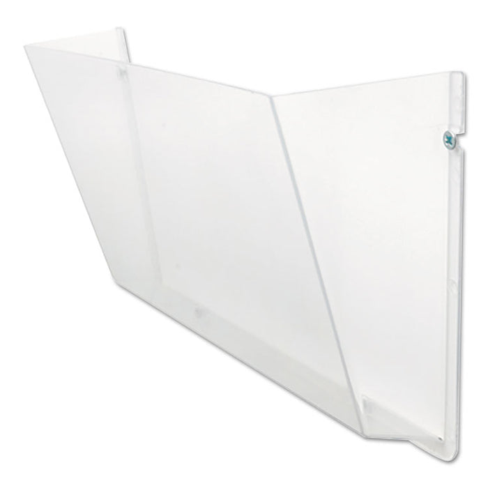 Unbreakable DocuPocket Wall File, Letter, 14 1/2 x 3 x 6 1/2, Clear