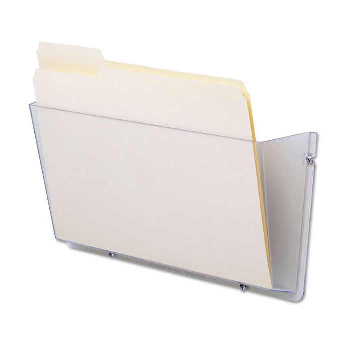 Unbreakable DocuPocket Wall File, Letter, 14 1/2 x 3 x 6 1/2, Clear