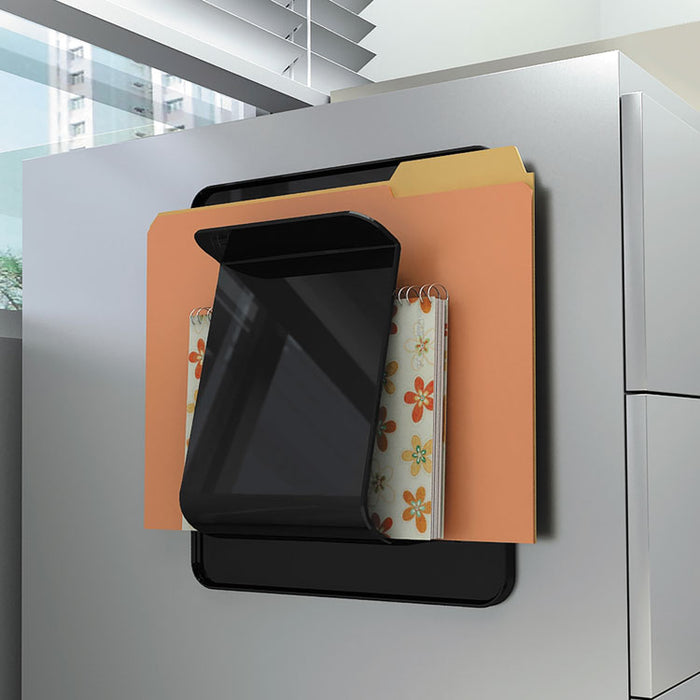 Stand Tall Wall File, Letter/Legal/Oversized, 9 1/4 x 10 5/8 x 1 3/4, Black