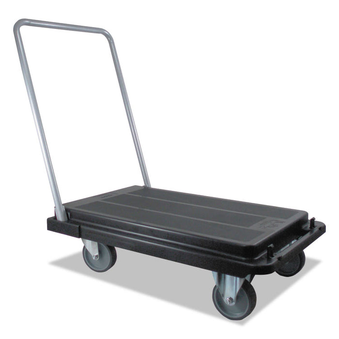 Heavy-Duty Platform Cart, 500 lb Capacity, 21 x 32.5 x 37.5, Black