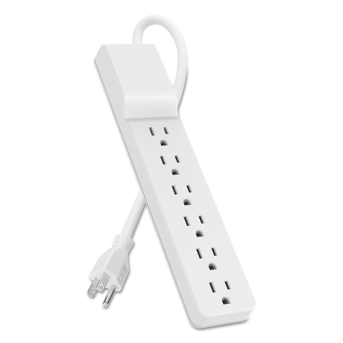 Home/Office Surge Protector, 6 Outlets, 10 ft Cord, 720 Joules, White