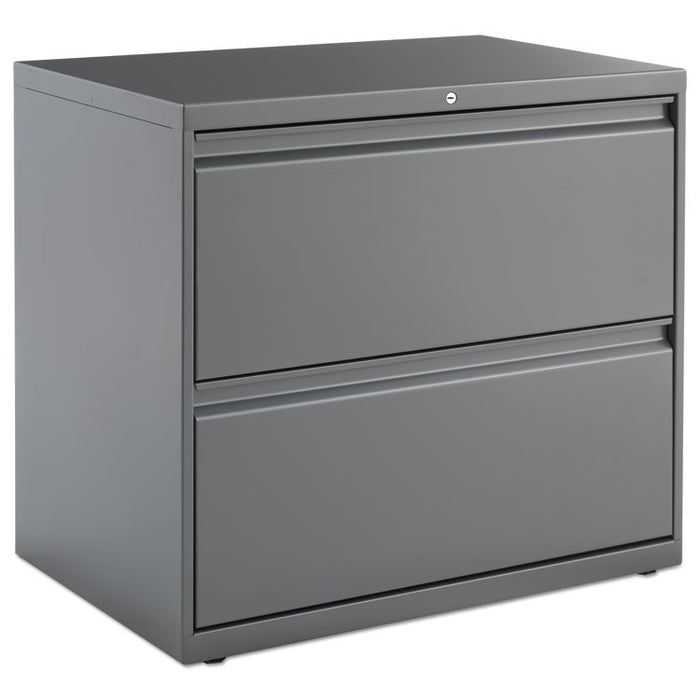 Two-Drawer Lateral File Cabinet, 30w x 18d x 28h, Charcoal
