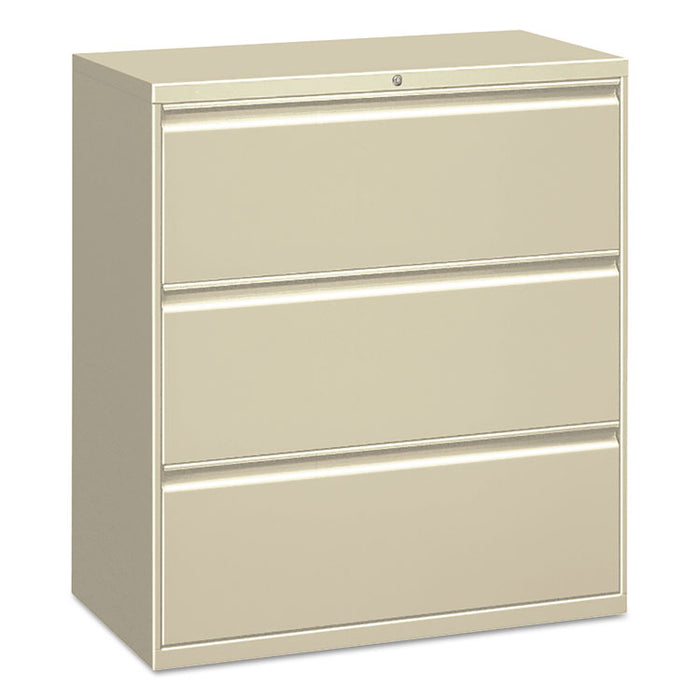 Lateral File, 3 Legal/Letter/A4/A5-Size File Drawers, Putty, 30" x 18" x 39.5"