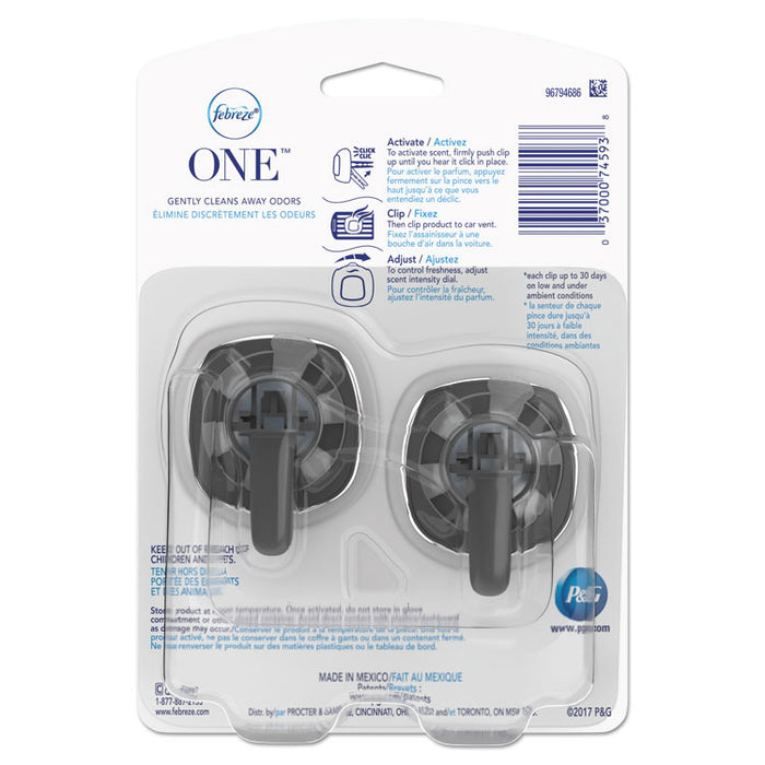 CAR Air Freshener, Fresh Water, 2 mL Clip, 8/Carton