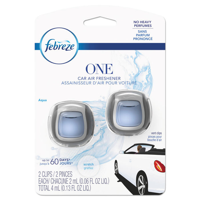 CAR Air Freshener, Fresh Water, 2 mL Clip, 8/Carton