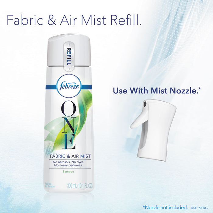 ONE Fabric and Air Mist Refill, Bamboo, 300 ml, 6/Carton