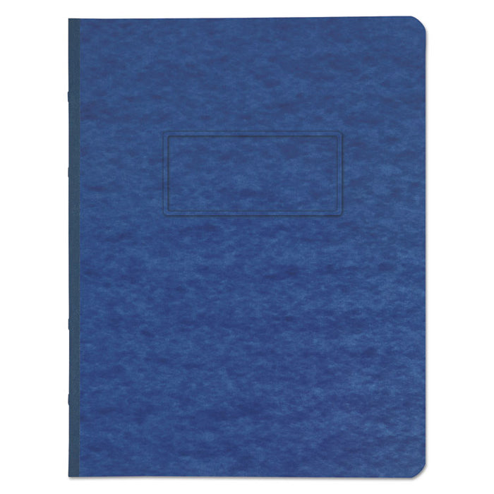 Pressboard Report Cover, Two-Piece Prong Fastener, 3" Capacity, 8.5 x 11, Dark Blue/Dark Blue