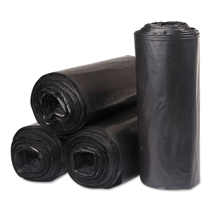 Institutional Low-Density Can Liners, 45 gal, 0.58 mil, 40" x 46", Black, 10/Carton
