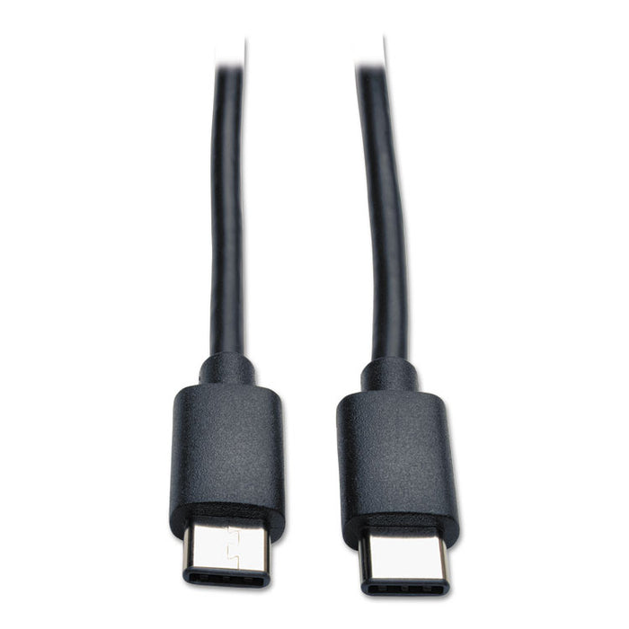 USB 2.0 Cable, USB Type-C (USB-C) to USB Type-C (M/M), 3A, 6 ft