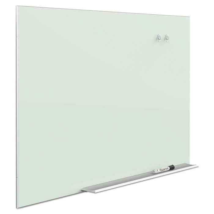 Element Framed Magnetic Glass Dry-Erase Boards, 74" x 42", Aluminum Frame
