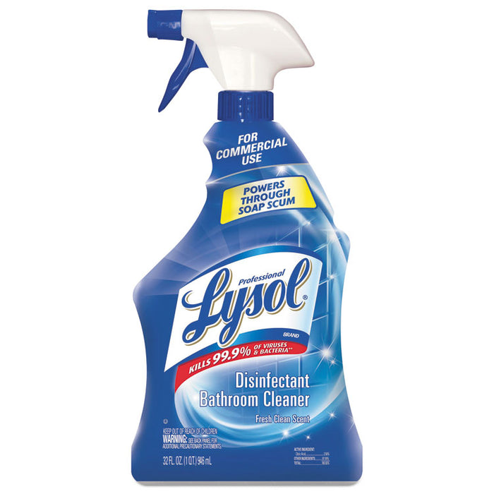Disinfectant Bathroom Cleaner, 32oz Spray Bottles, 12/Carton