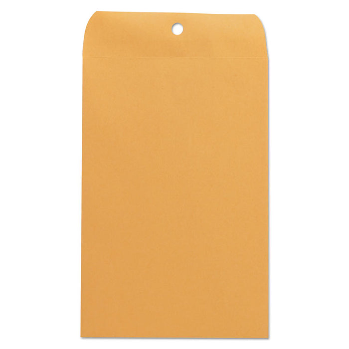 Kraft Clasp Envelope, #55, Square Flap, Clasp/Gummed Closure, 6 x 9, Brown Kraft, 100/Box