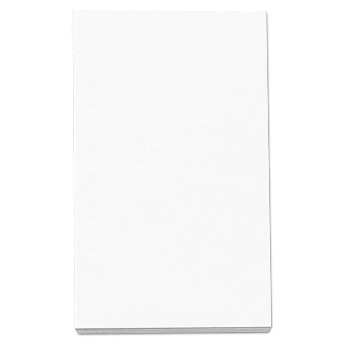 Loose White Memo Sheets, 3 x 5, Unruled, Plain White, 500/Pack