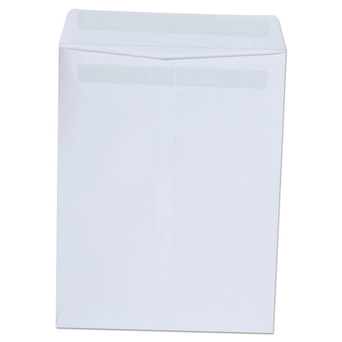 Self-Stick Open End Catalog Envelope, #10 1/2, Square Flap, Self-Adhesive Closure, 9 x 12, White, 100/Box