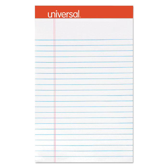 Perforated Ruled Writing Pads, Narrow Rule, 5 x 8, White, 50 Sheets, Dozen