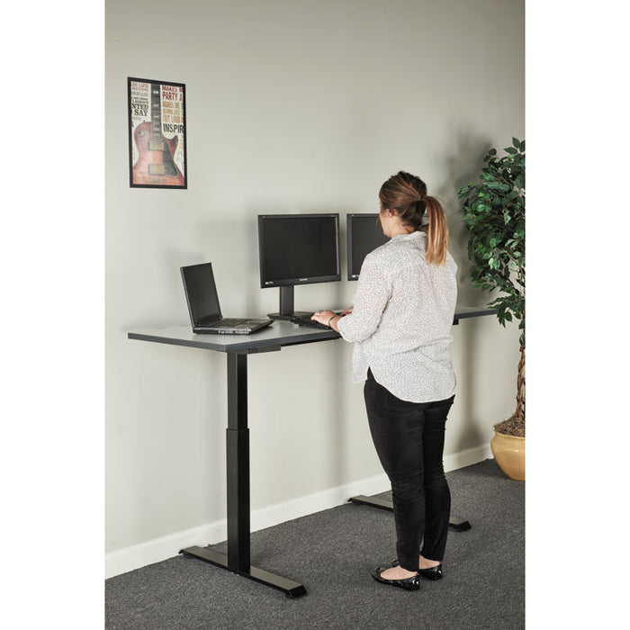 2-Stage Electric Adjustable Table Base, 27.5" to 47.2" High, Black