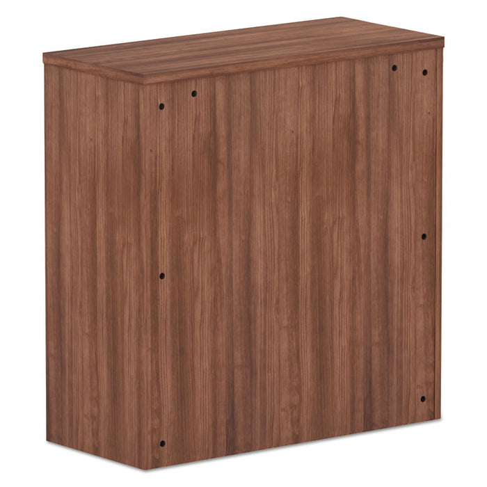 Alera Valencia Series Hutch, 3 Compartments, 34.13" x 15" x 35.38", Modern Walnut