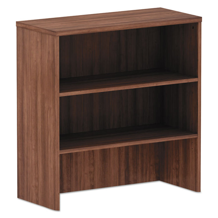 Alera Valencia Series Hutch, 3 Compartments, 34.13" x 15" x 35.38", Modern Walnut