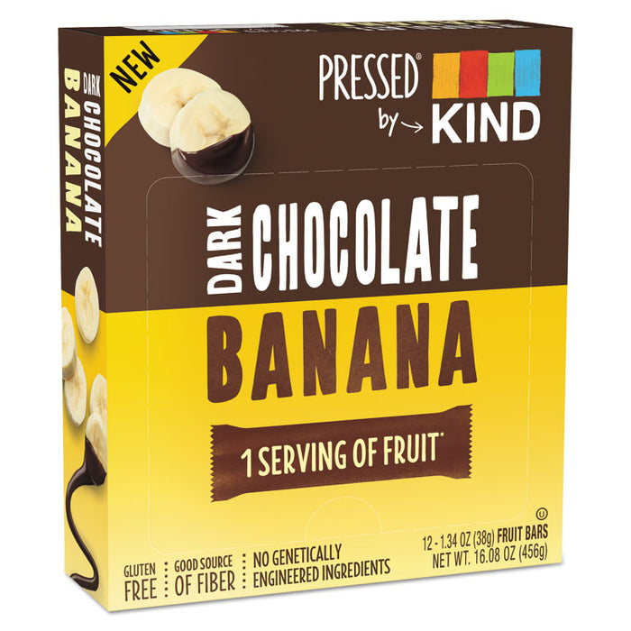 Pressed by KIND Bars, Dark Chocolate Banana, 1.34 oz, 12/Pack