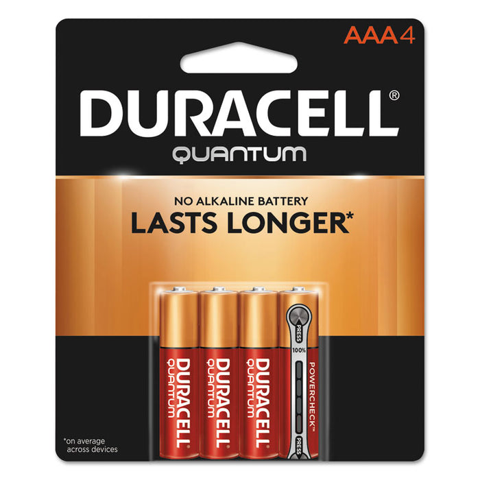 Quantum Alkaline AAA Batteries, 4/Pack