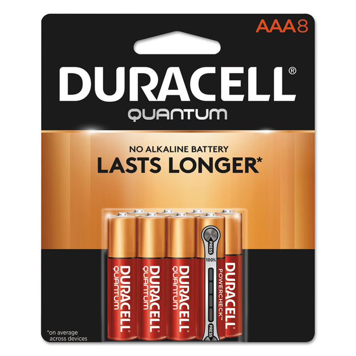Quantum Alkaline AAA Batteries, 8/Pack